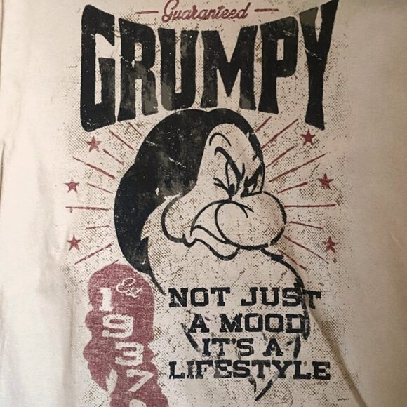 Disney Disneyland Men T-Shirt Grumpy Not Just A Mood It’s A Lifestyle TopTee - Picture 6 of 12